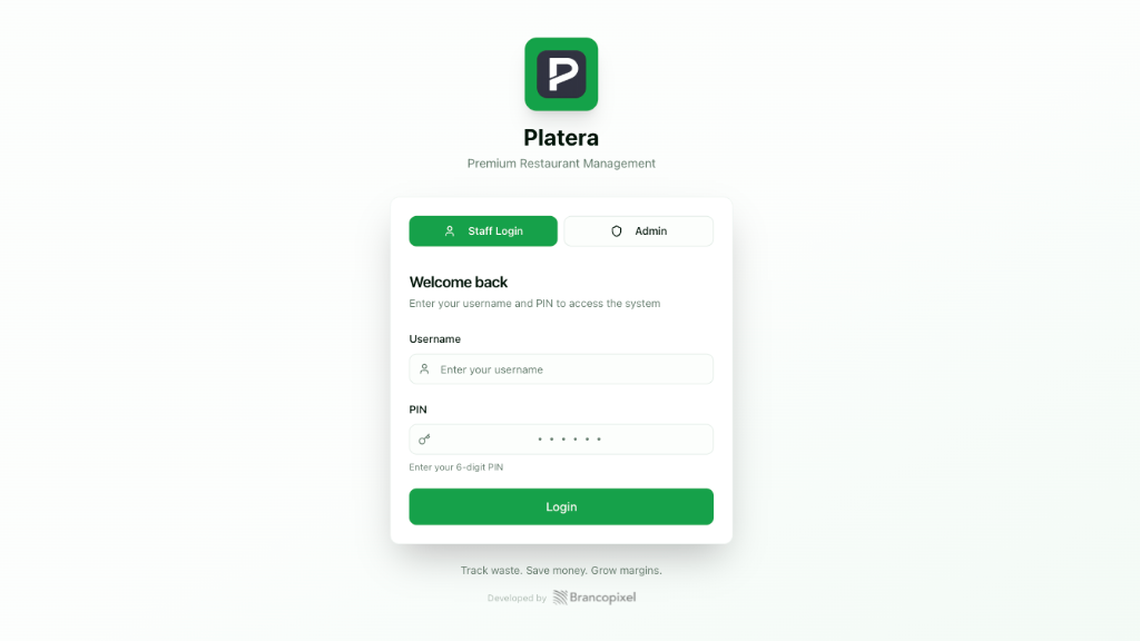 Platera — Premium Restaurant Management System